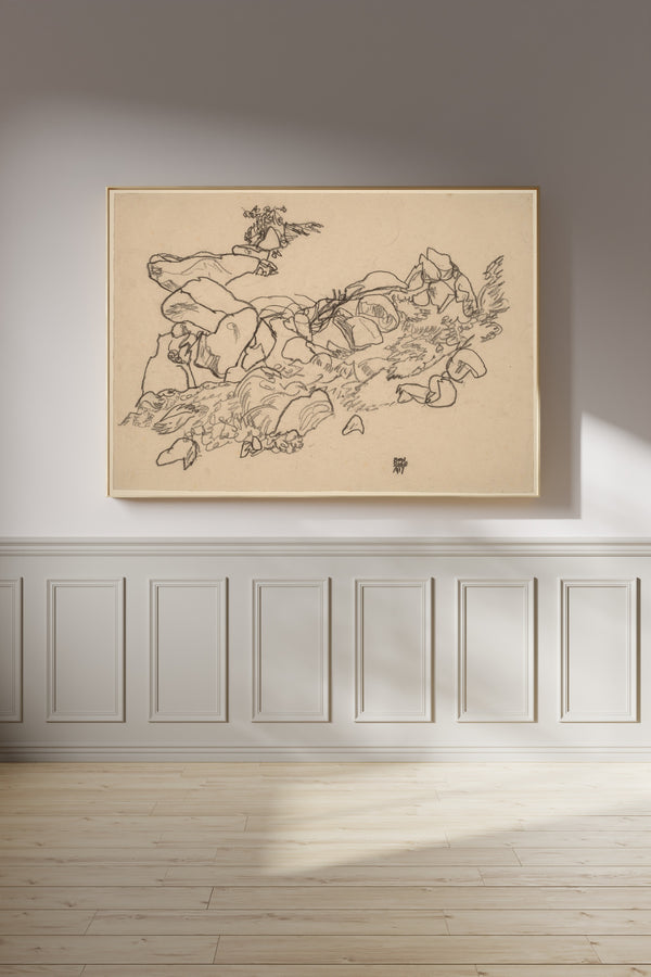 Egon Schiele — Mountain Stream | Expressionist Fine Art Print
