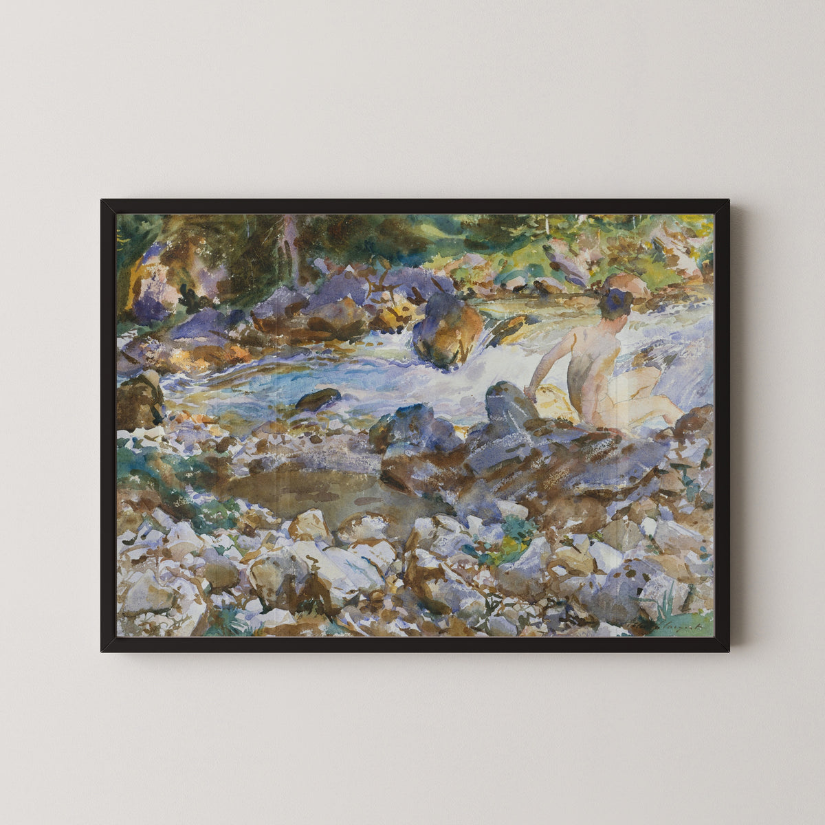 John Singer Sargent — Mountain Stream | Fine Art Print
