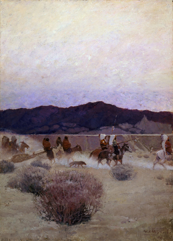 N. C. Wyeth — Moving Camp | Illustration Art Print