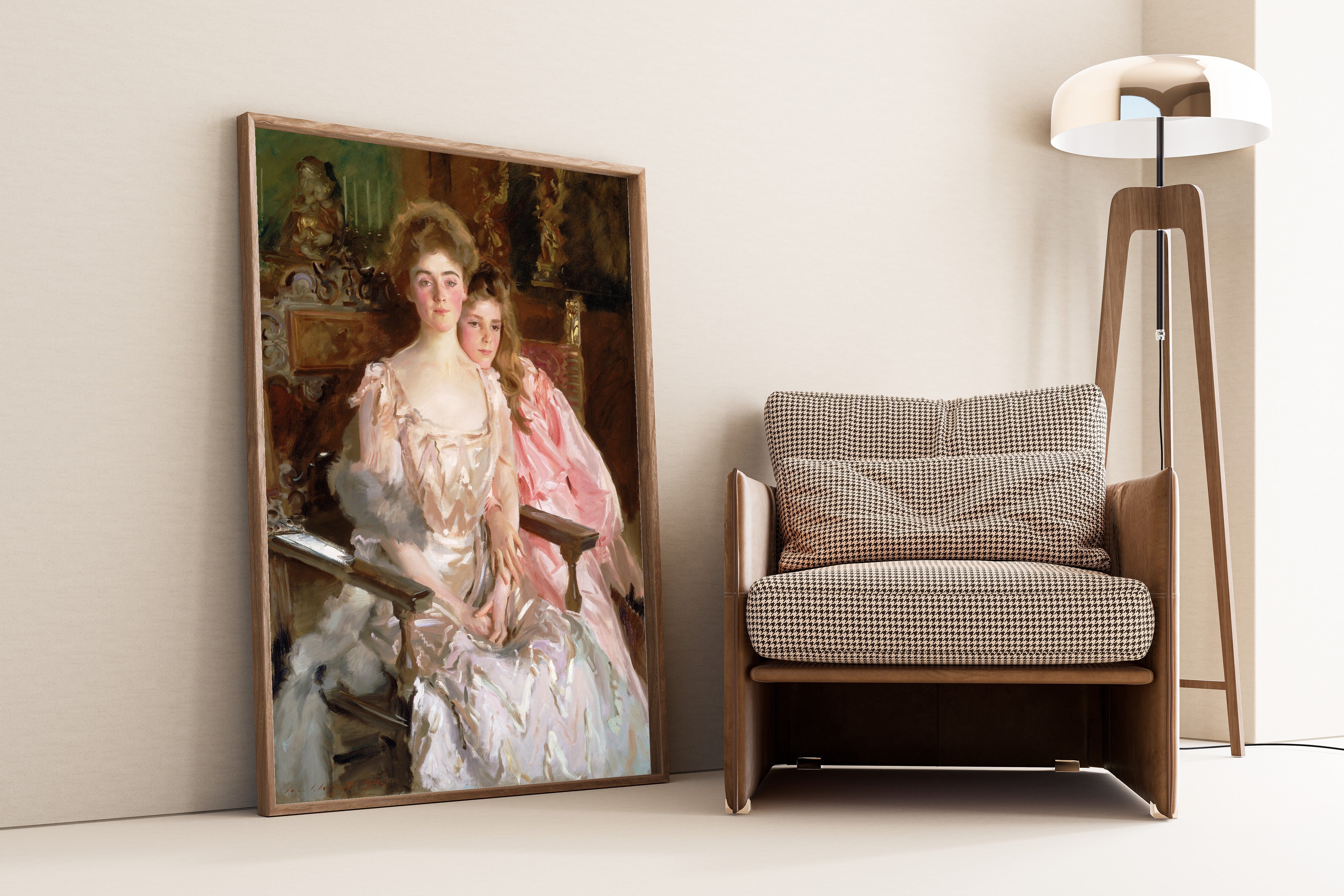 John Singer Sargent — Mrs. Fiske Warren (Gretchen Osgood) and Her Daughter Rachel | Fine Art Print