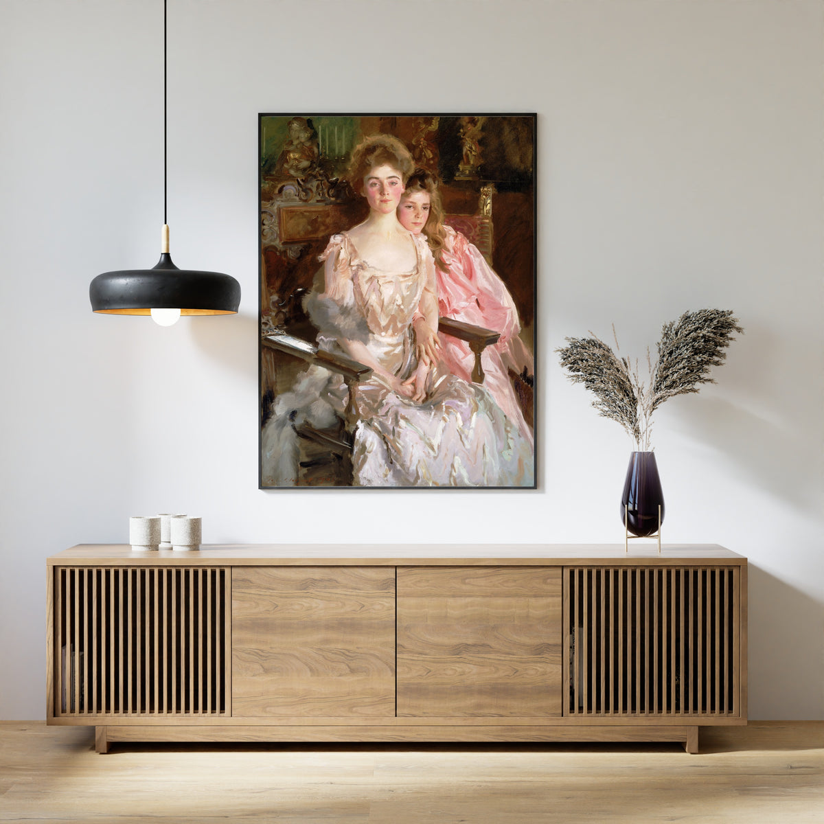 John Singer Sargent — Mrs. Fiske Warren (Gretchen Osgood) and Her Daughter Rachel | Fine Art Print