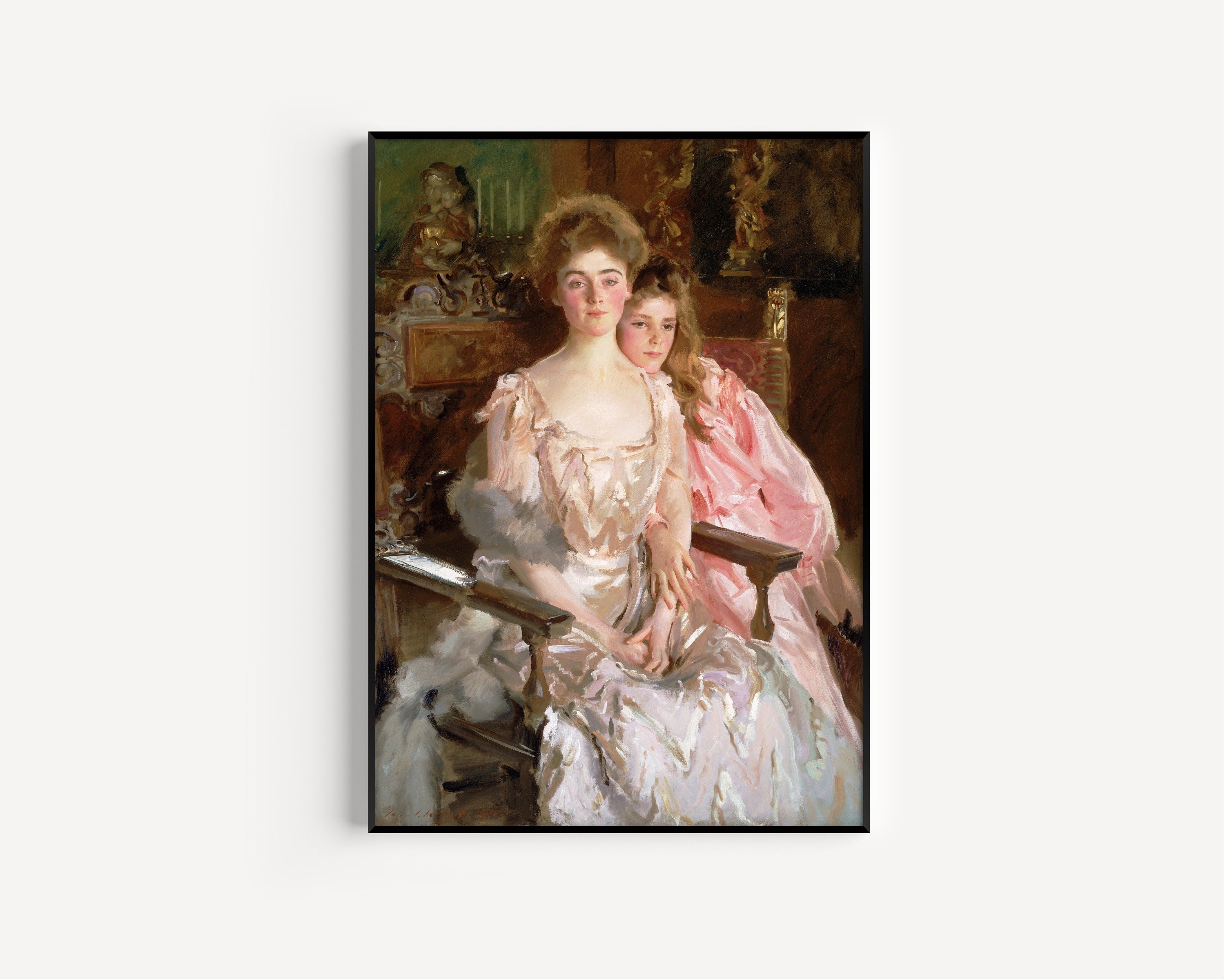 John Singer Sargent — Mrs. Fiske Warren (Gretchen Osgood) and Her Daughter Rachel | Fine Art Print