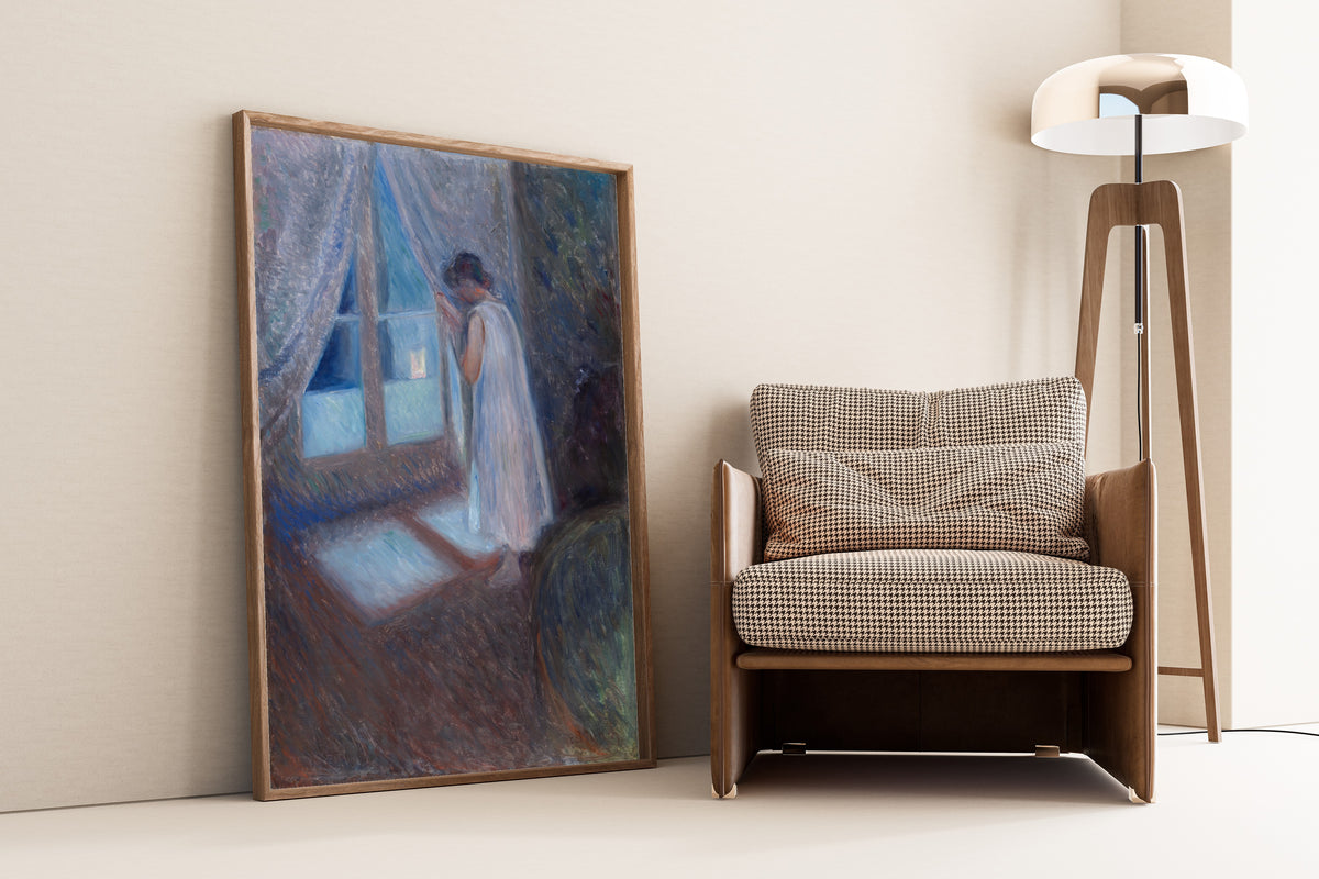 Edvard Munch — The Girl by the Window | Symbolist Art Print