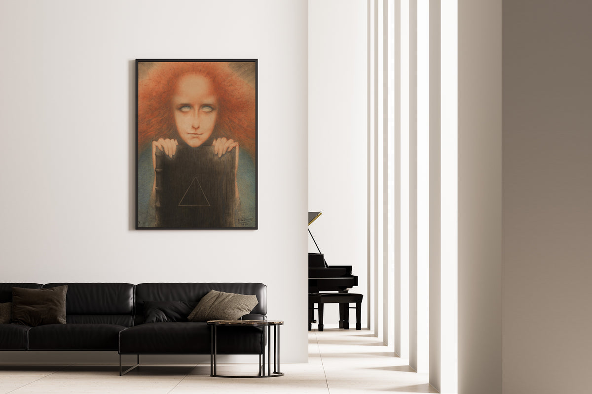 Jean Delville — Mysteriosa or Portrait de Madame Stuart Merrill | Symbolist Art Print