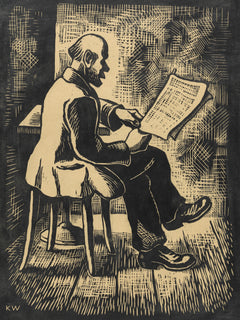 Karl Wiener — Nachher (Afterwards) | Modernist Illustration Print