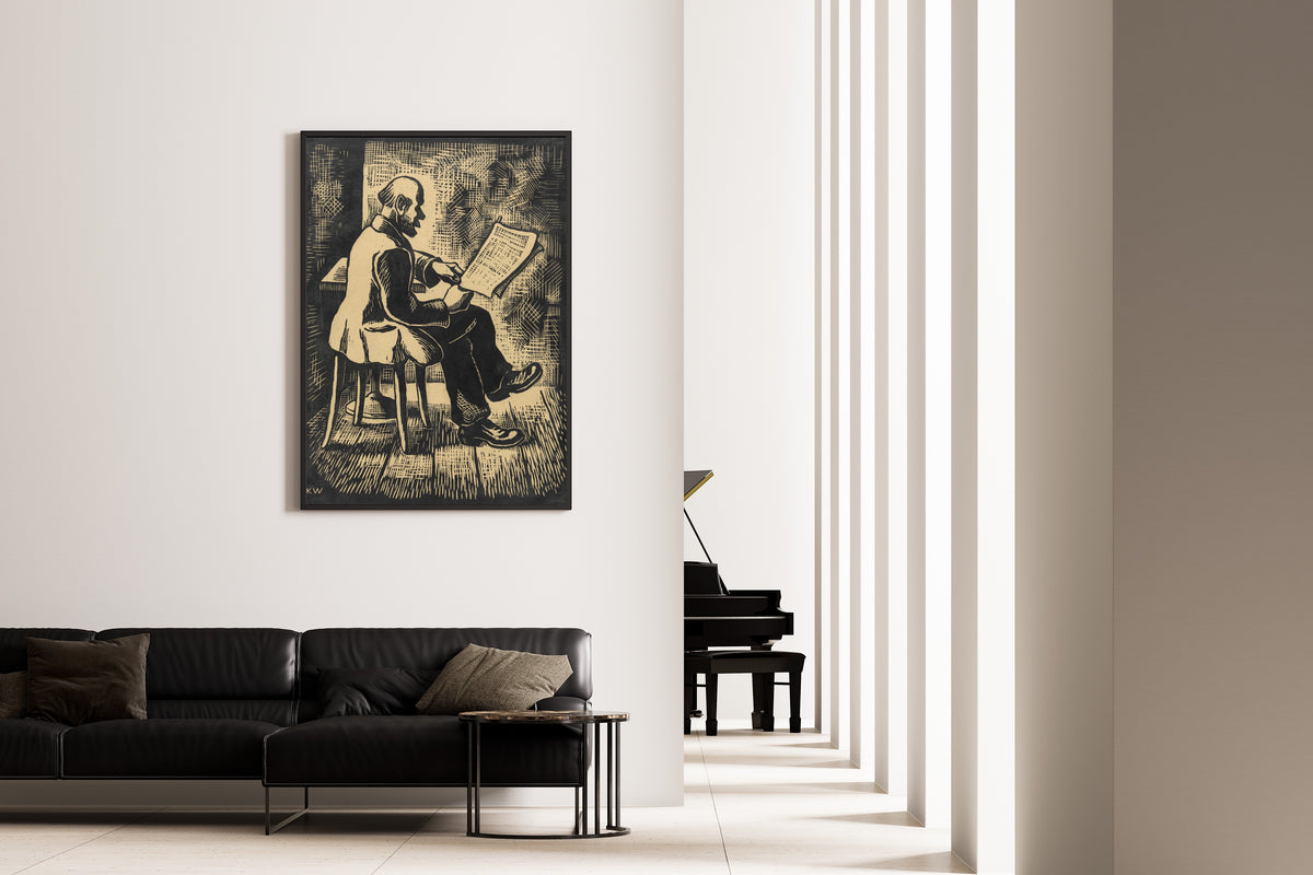 Karl Wiener — Nachher (Afterwards) | Modernist Illustration Print