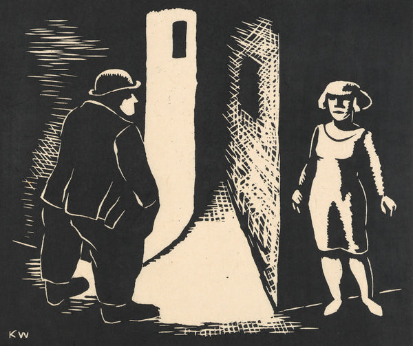 Karl Wiener — Nachts (At Night) | Modernist Illustration Print
