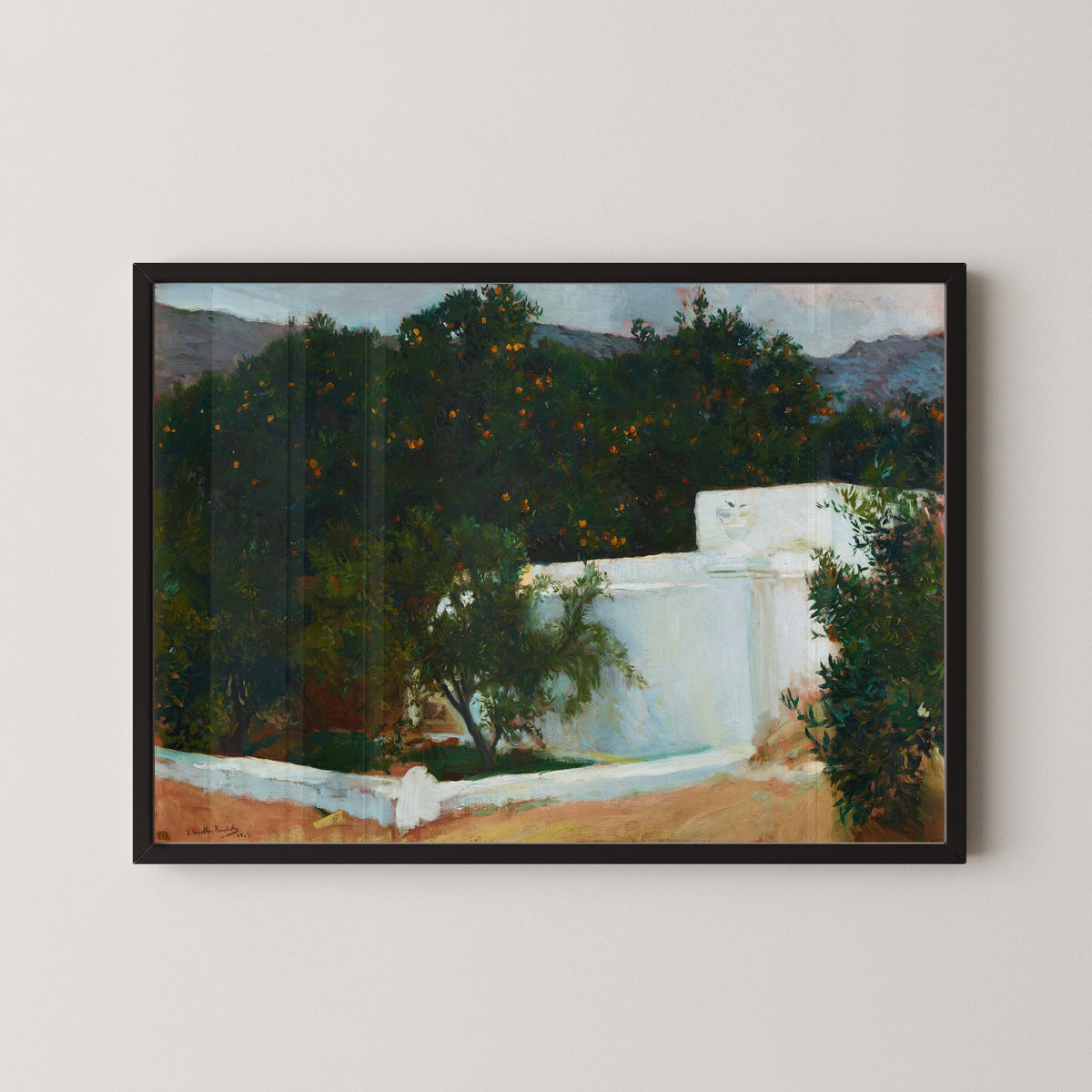 Joaquín Sorolla — Orange Trees on the Road to the Sea, Valencia | Fine Art Print