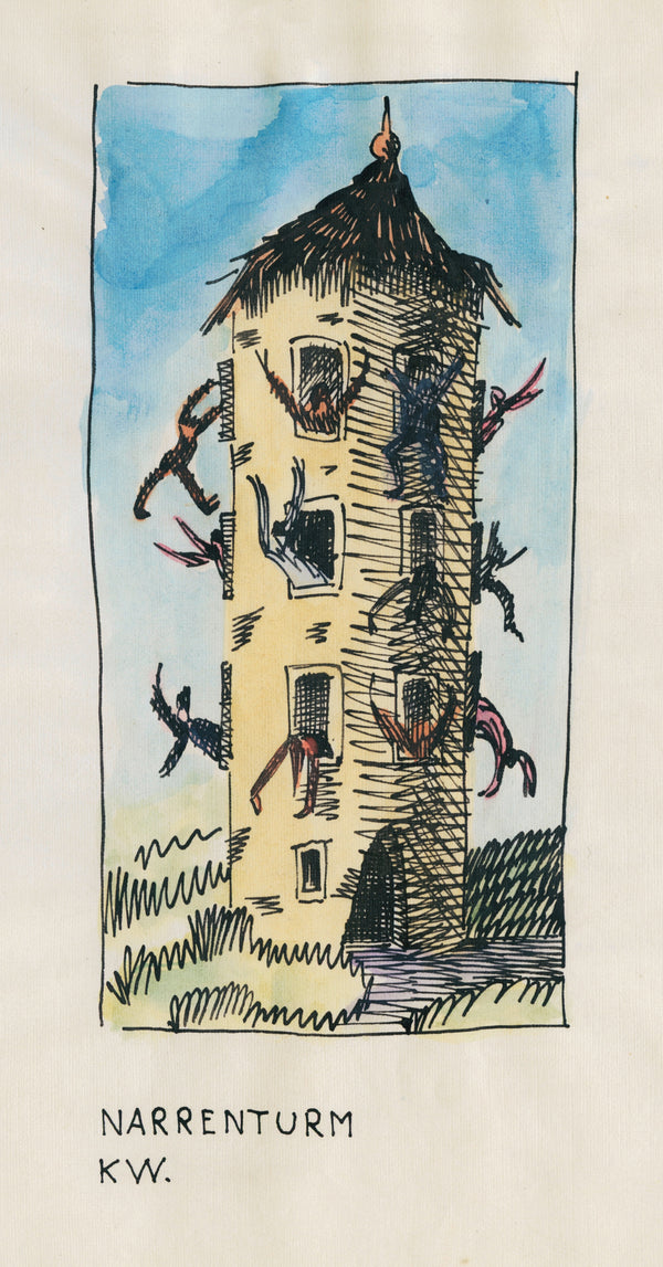 Karl Wiener — Narrenturm (Fools' Tower) | Surreal Art Print