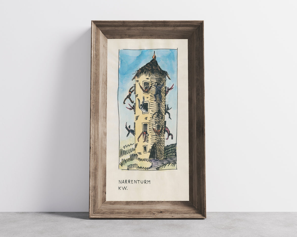 Karl Wiener — Narrenturm (Fools' Tower) | Surreal Art Print