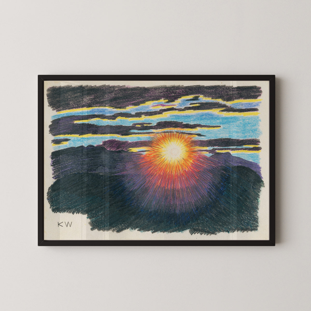 Karl Wiener — Naturstudie XVI (Nature Study XVI) | Modernist Landscape Print