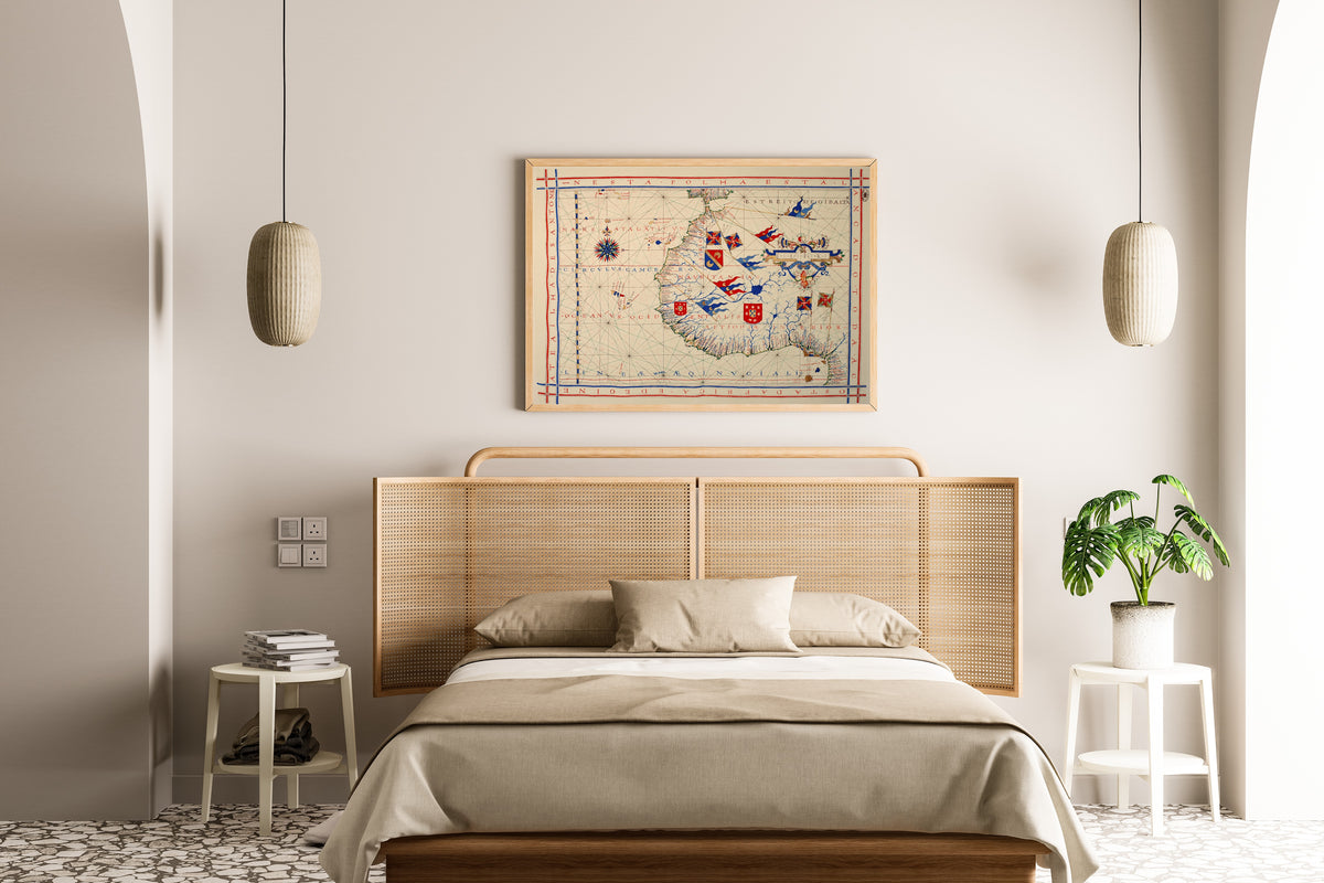 Fernão Vaz Dourado — Nautical Chart of West Africa (Vaz Dourado Atlas) | Manuscript Nautical Chart Print
