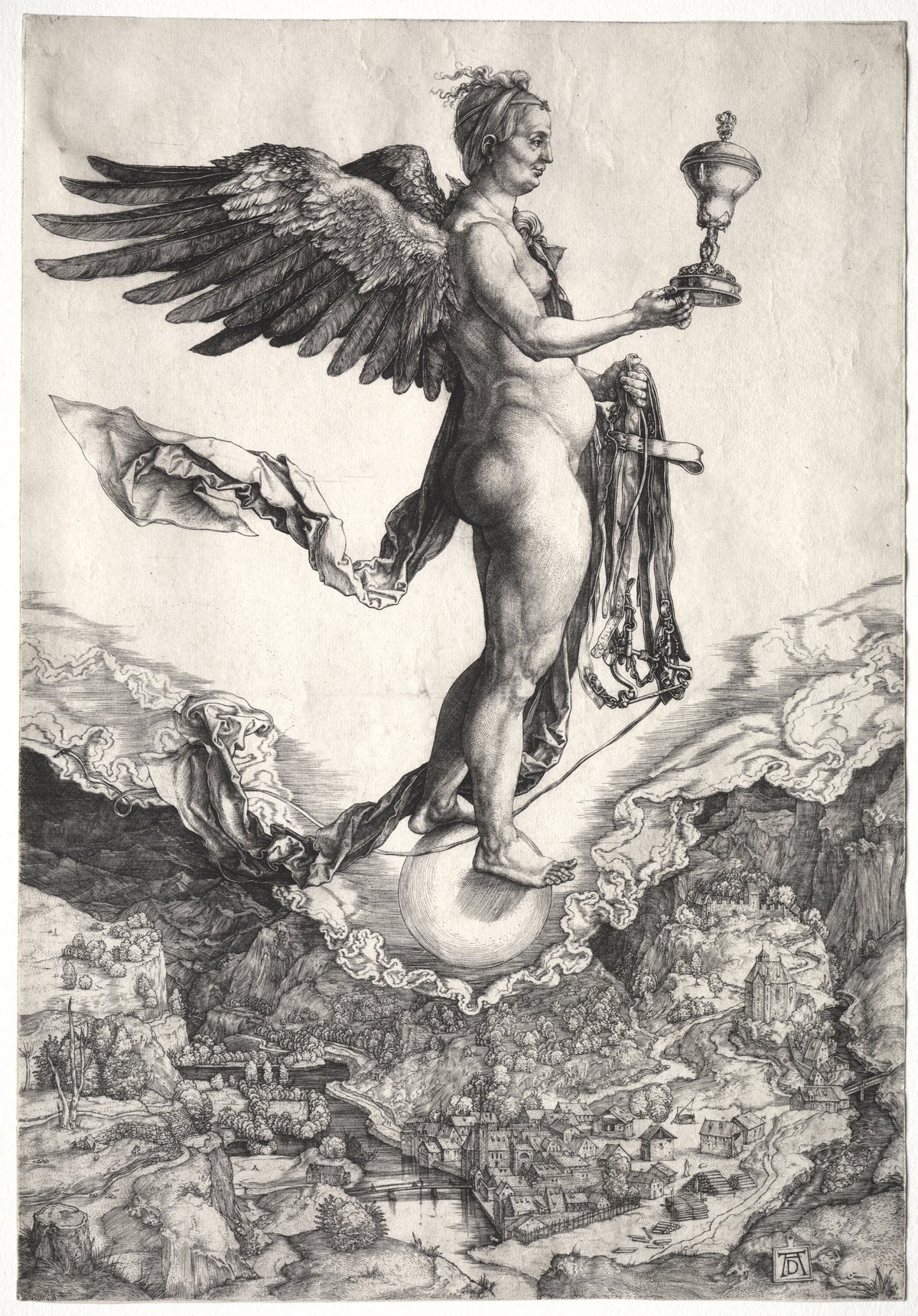 Albrecht Dürer — Nemesis | Engraving Print
