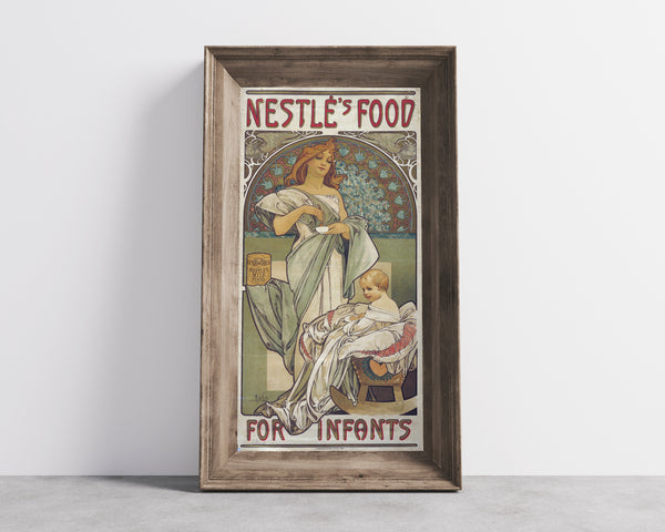 Alphonse Mucha — Nestlé's Food for Infants | Vintage Poster Print