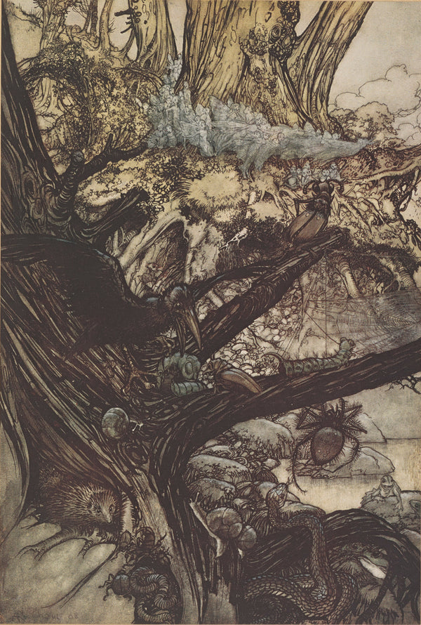 Arthur Rackham — Never Harm, nor Spell, nor Charm | Shakespeare Illustration Print