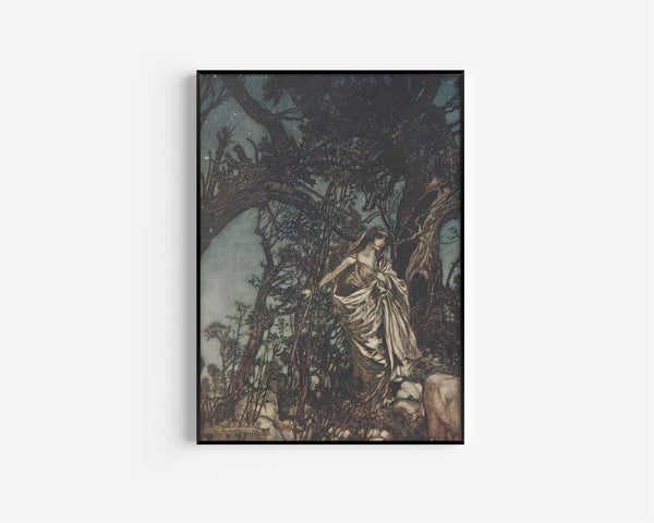 Arthur Rackham — Never So Weary, Never So in Woe | Shakespeare Illustration Print
