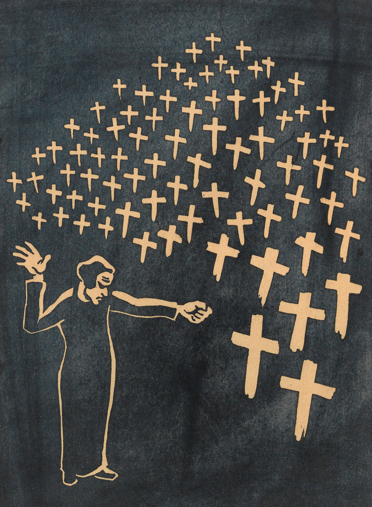 Karl Wiener — Nie wieder Krieg! (Never Again War!) | Expressionist Art Print