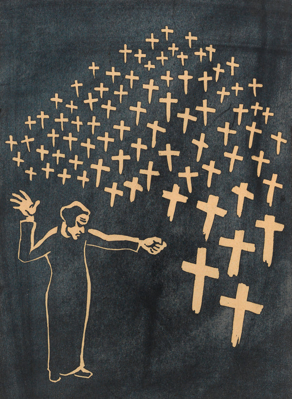 Karl Wiener — Nie wieder Krieg! (Never Again War!) | Expressionist Art Print