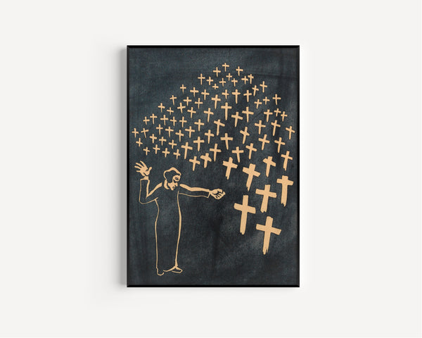 Karl Wiener — Nie wieder Krieg! (Never Again War!) | Expressionist Art Print