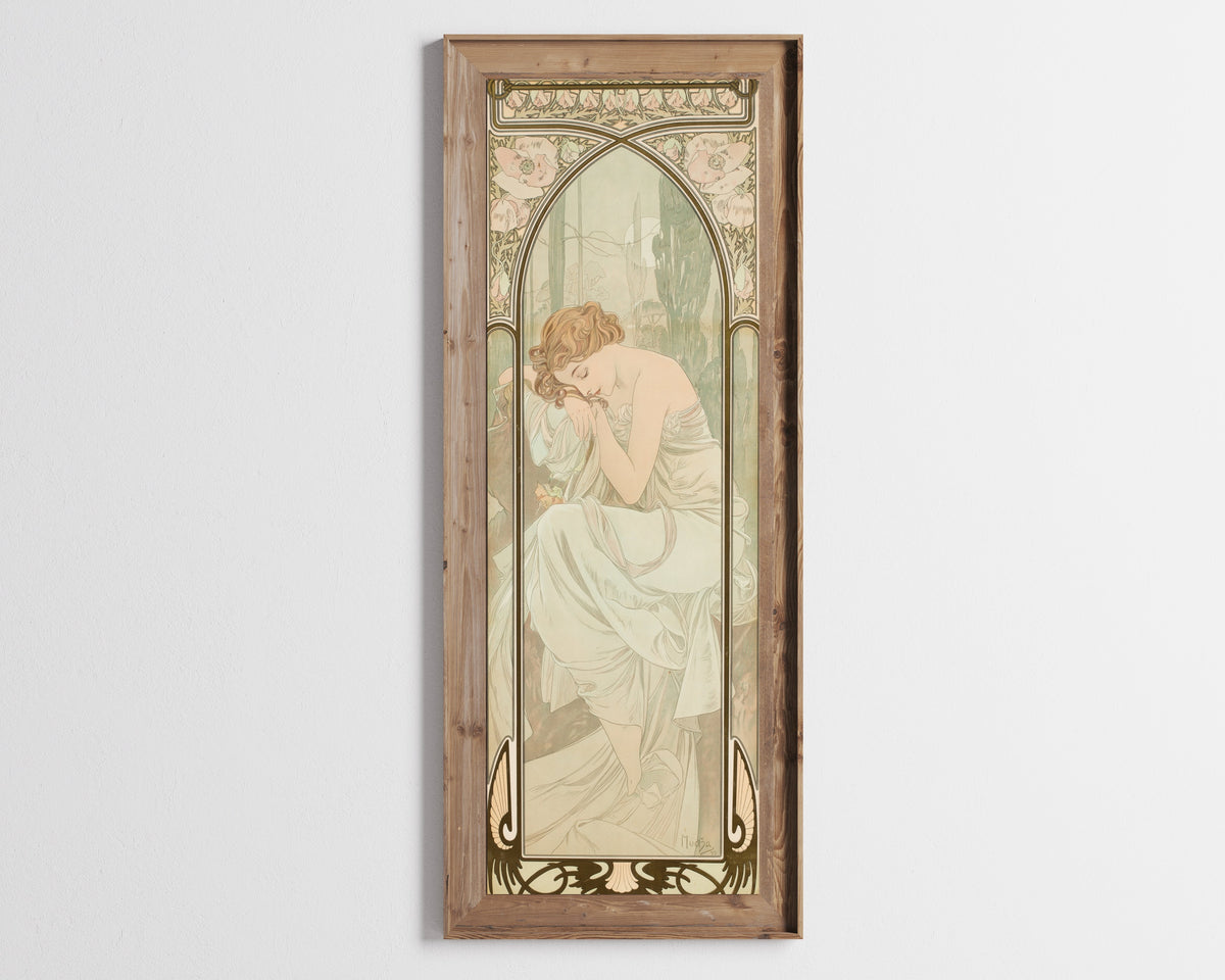 Alphonse Mucha — The Times of the Day: Night's Rest | Art Nouveau Print