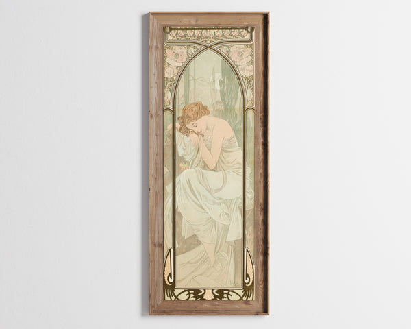 Alphonse Mucha — The Times of the Day: Night's Rest | Art Nouveau Print