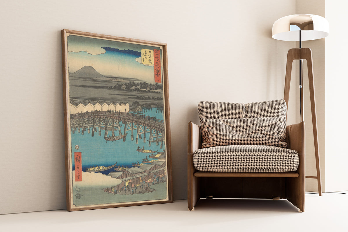 Utagawa Hiroshige — Famous Sights of the Fifty-three Stations: Nihonbashi | Japanese Woodblock Print (Ukiyo-e)