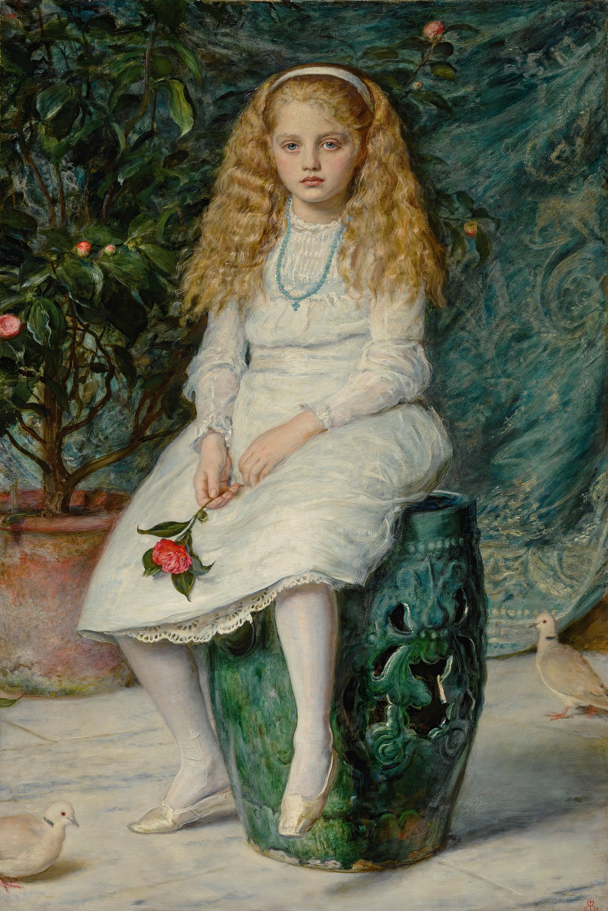 John Everett Millais — Nina, Daughter of Frederick Lehmann, Esq. | Pre-Raphaelite Art Print