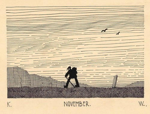 Karl Wiener — November | Modernist Illustration Print