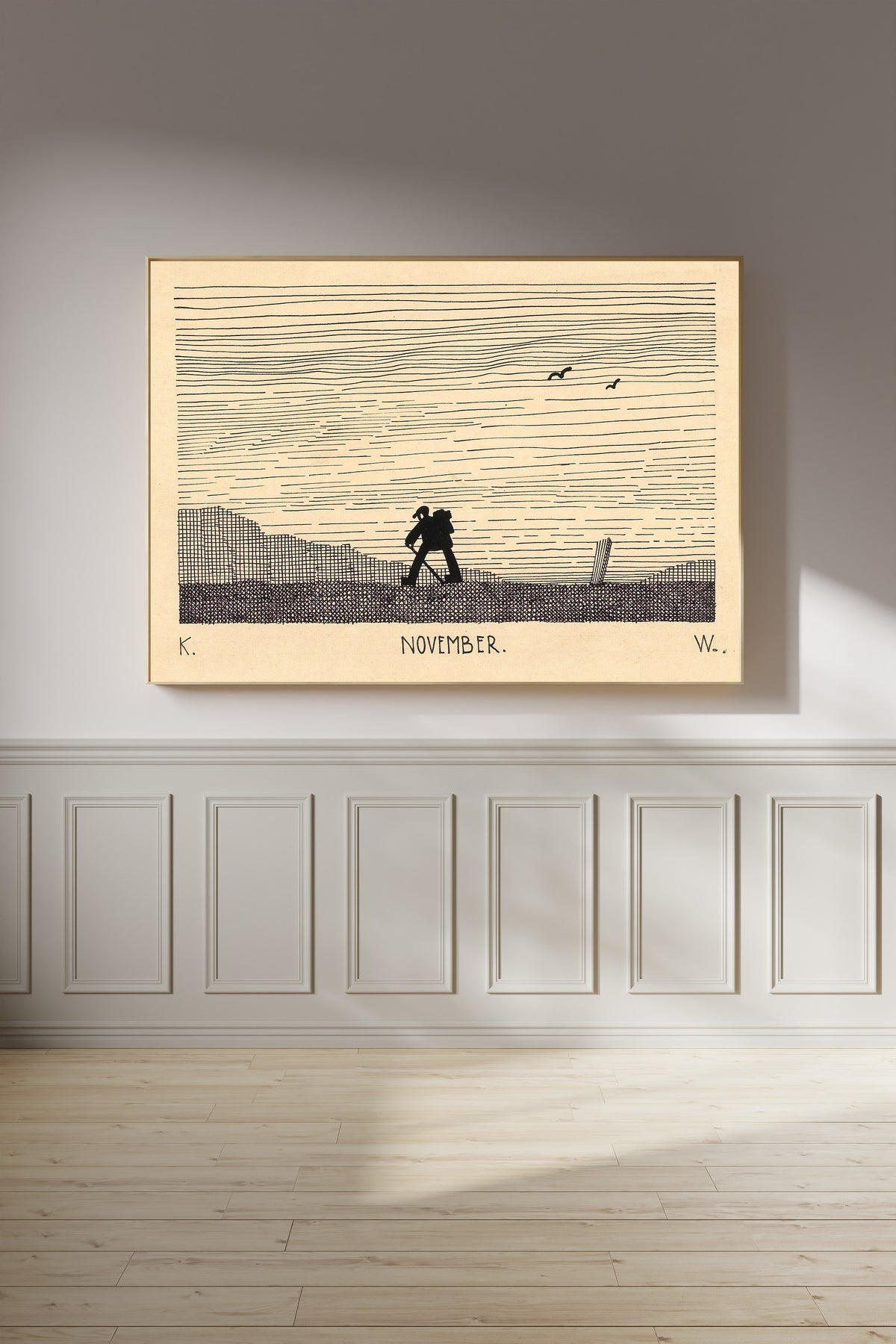 Karl Wiener — November | Modernist Illustration Print