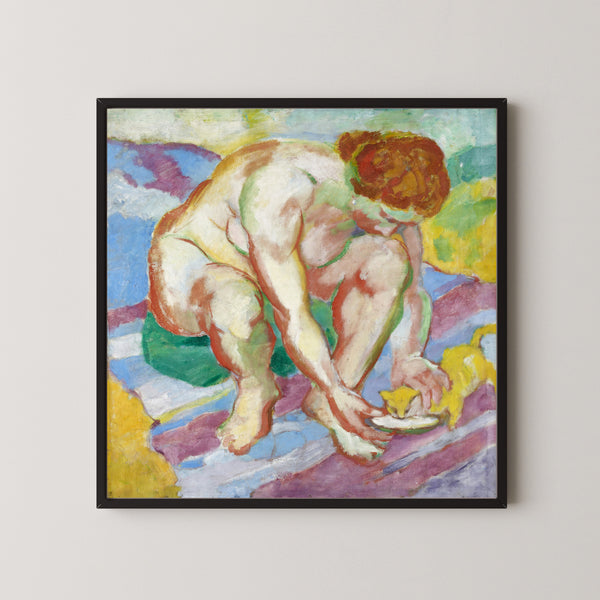 Franz Marc — Nude with Cat | Expressionist Fine Art Print