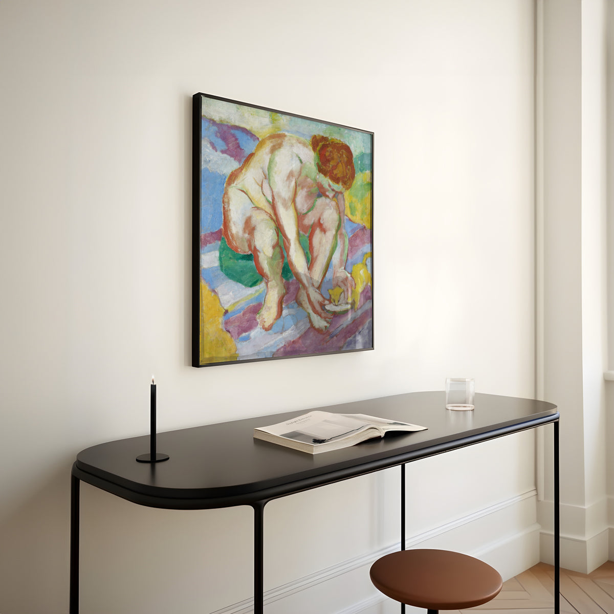 Franz Marc — Nude with Cat | Expressionist Fine Art Print