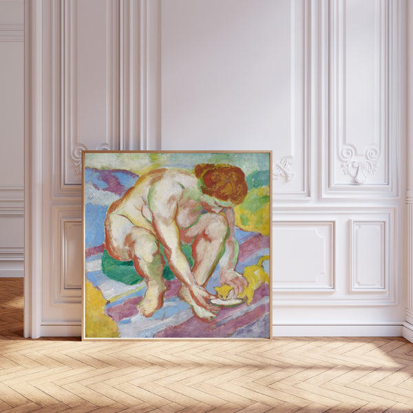 Franz Marc — Nude with Cat | Expressionist Fine Art Print