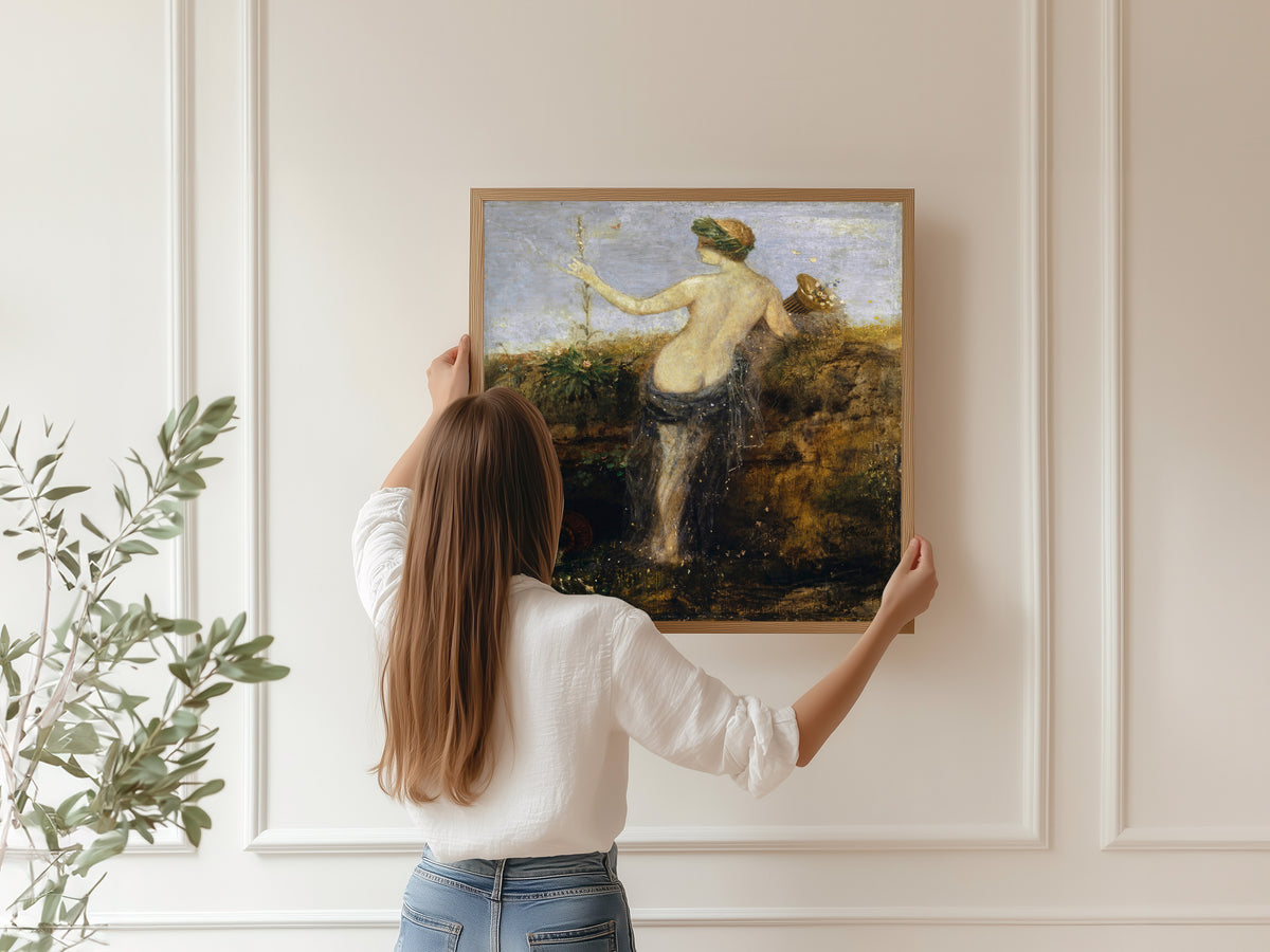 Arnold Böcklin — Nymph with Horn of Plenty | Symbolist Art Print