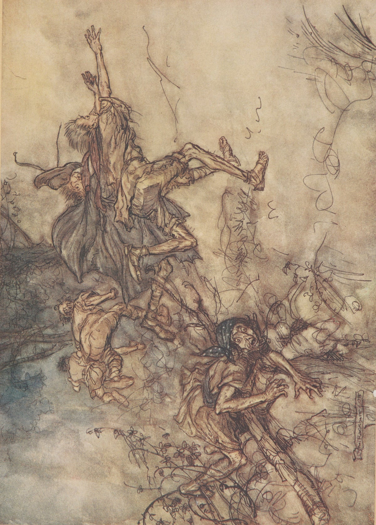 Arthur Rackham — O Monstrous! O Strange! We Are Haunted | Shakespeare Illustration Print