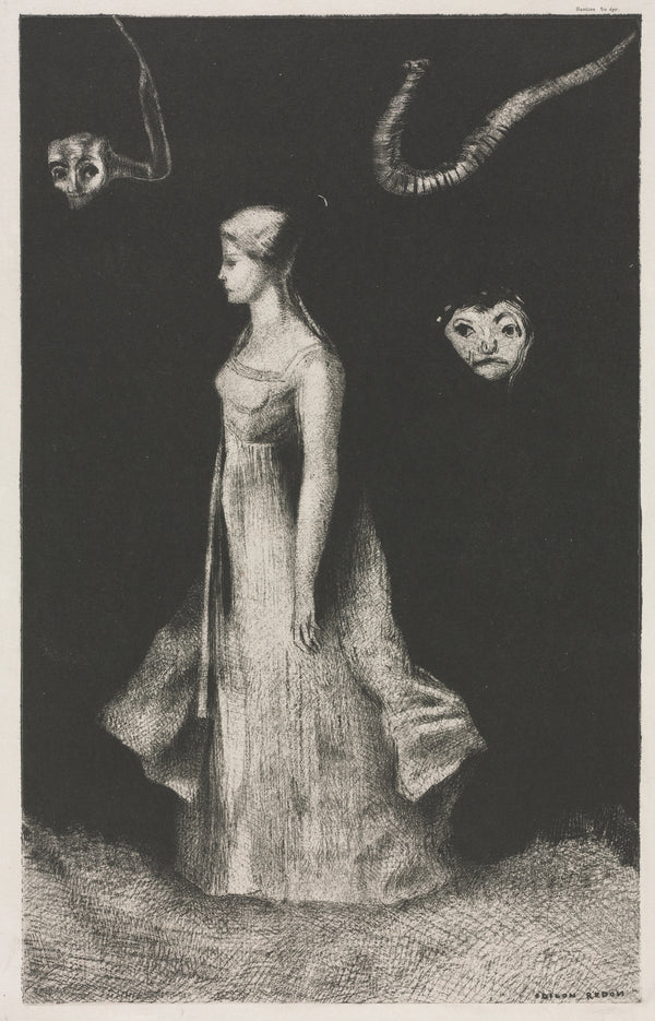 Odilon Redon — Obsession | Symbolist Art Print