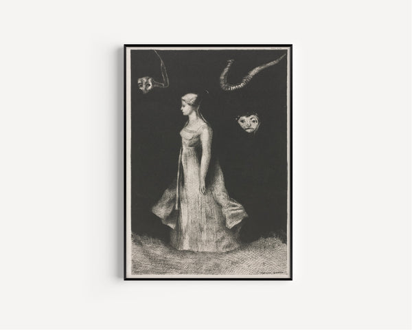 Odilon Redon — Obsession | Symbolist Art Print