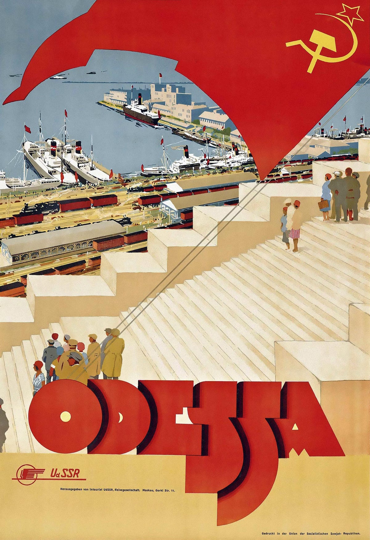 Odessa | Vintage Soviet Travel Poster Print