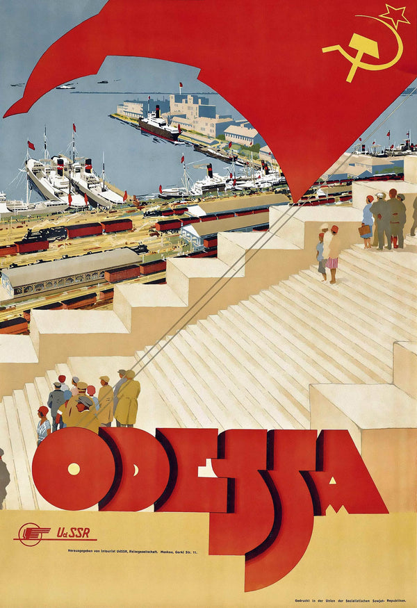 Odessa | Vintage Soviet Travel Poster Print