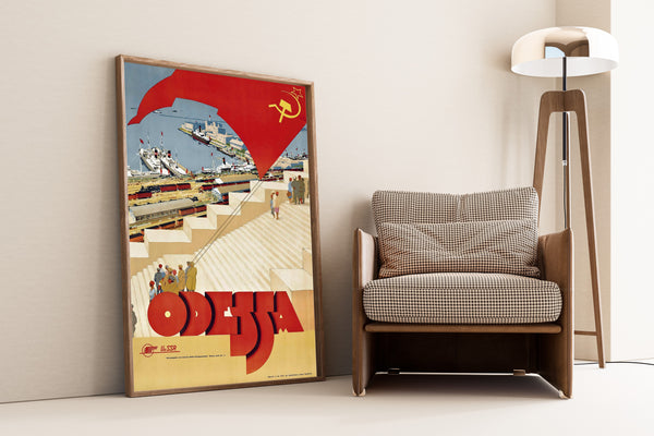 Odessa | Vintage Soviet Travel Poster Print