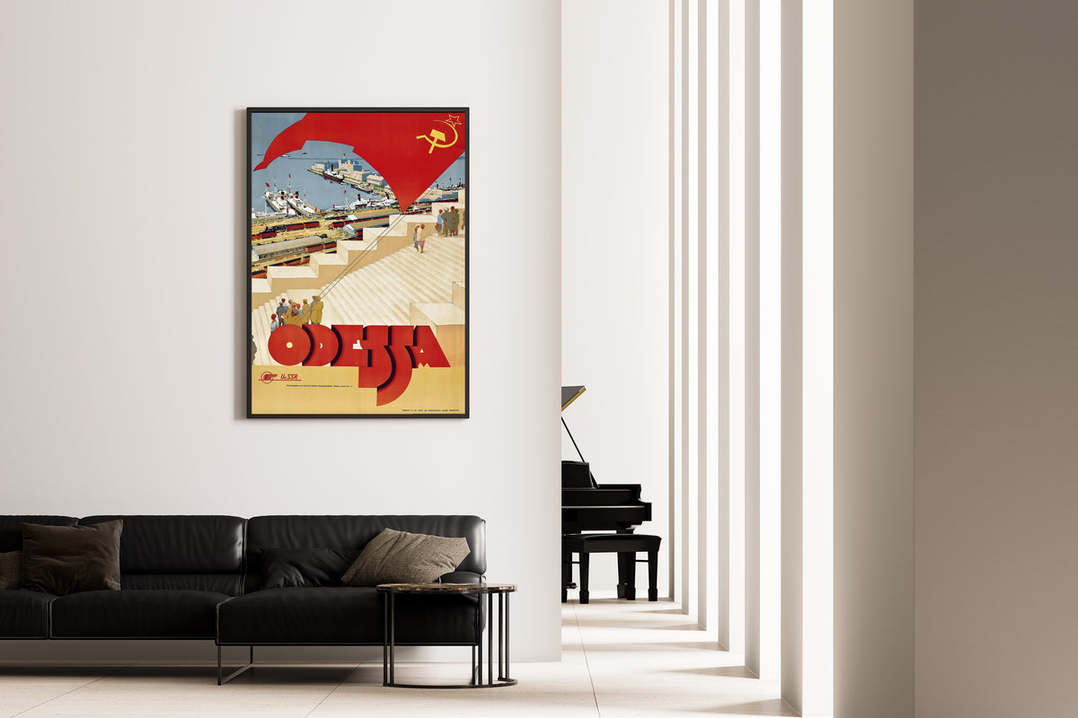 Odessa | Vintage Soviet Travel Poster Print