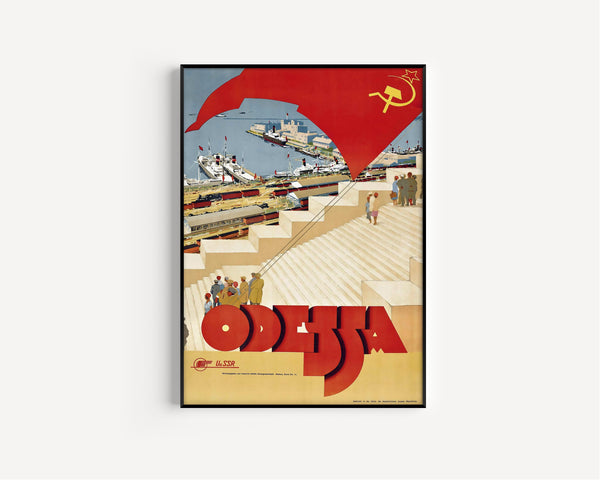 Odessa | Vintage Soviet Travel Poster Print