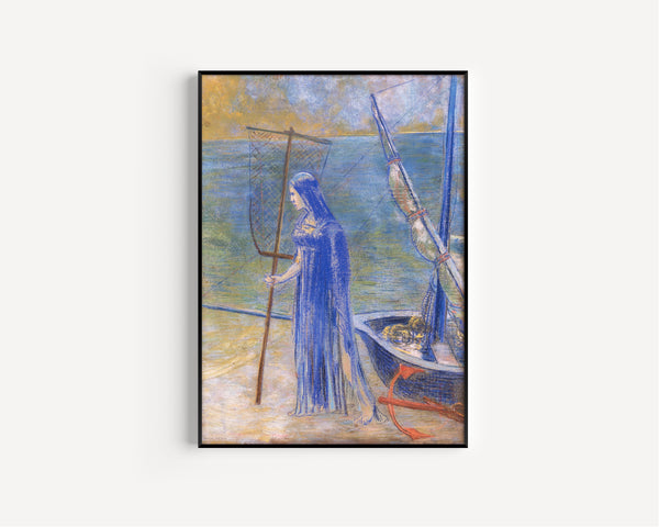 Odilon Redon — The Fisherwoman | Symbolist Art Print