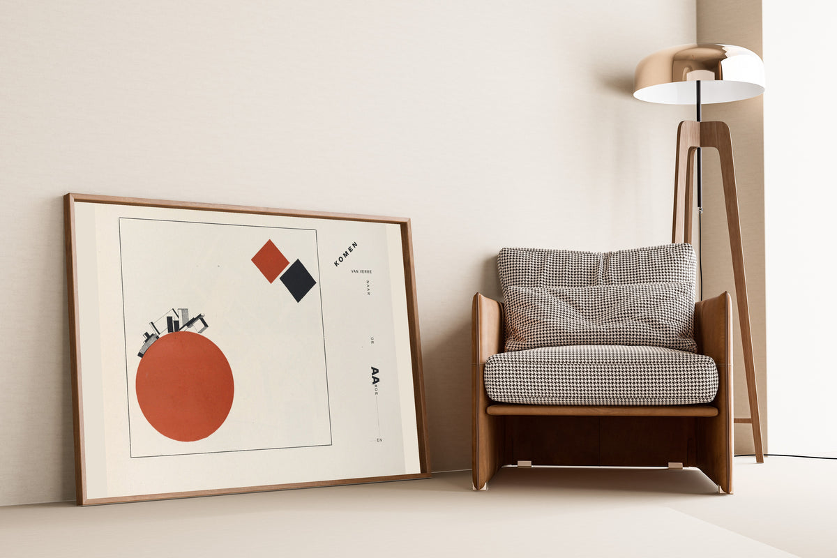 El Lissitzky — Of Two Squares: Construction 2 (They Come From Afar to Earth and...) | Suprematist Art Print