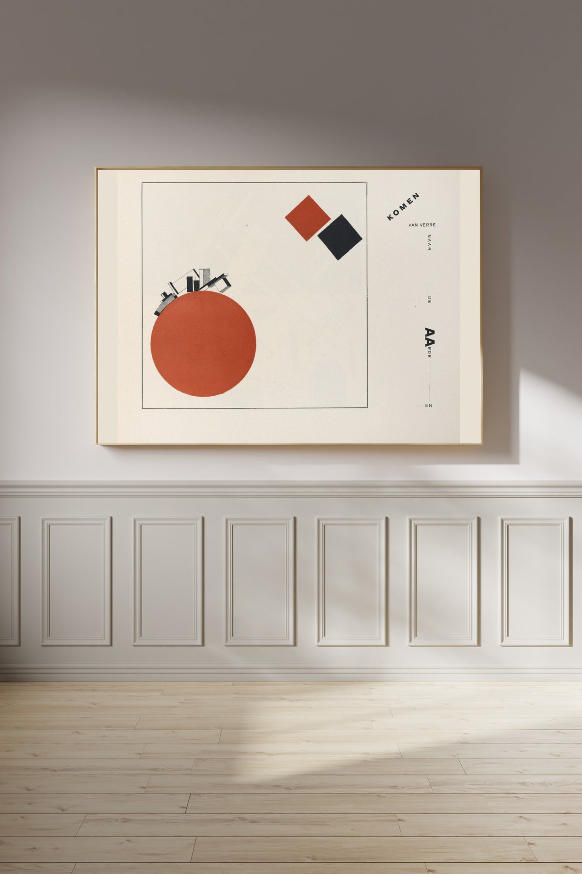 El Lissitzky — Of Two Squares: Construction 2 (They Come From Afar to Earth and...) | Suprematist Art Print