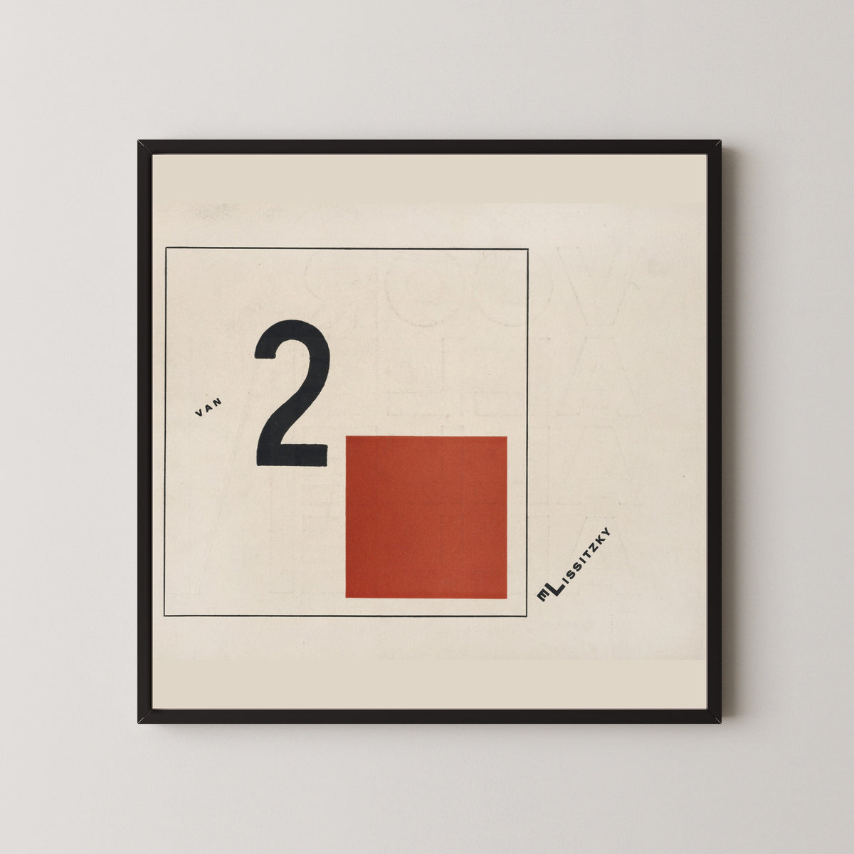 El Lissitzky — Of Two Squares: Cover | Suprematist Art Print