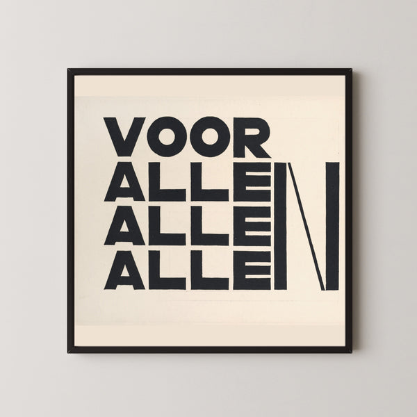 El Lissitzky — Of Two Squares: Dedication ('For All, All, All Children') | Suprematist Art Print