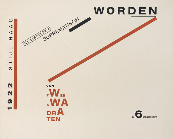 El Lissitzky — Of Two Squares: Title Page | Suprematist Art Print