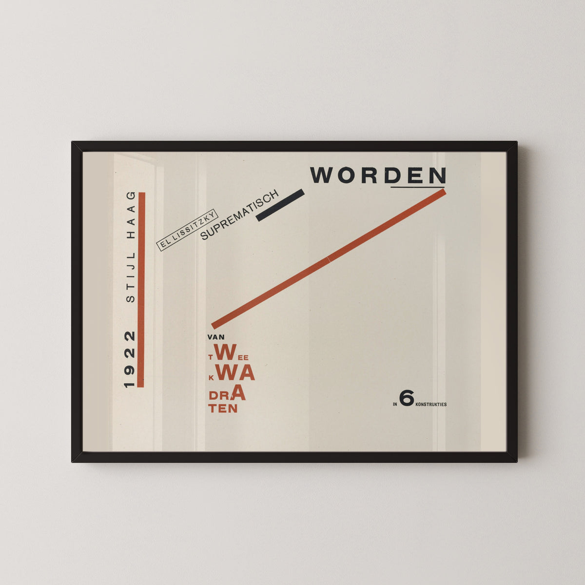 El Lissitzky — Of Two Squares: Title Page | Suprematist Art Print