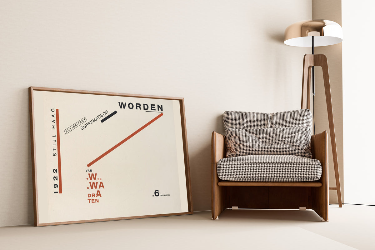 El Lissitzky — Of Two Squares: Title Page | Suprematist Art Print