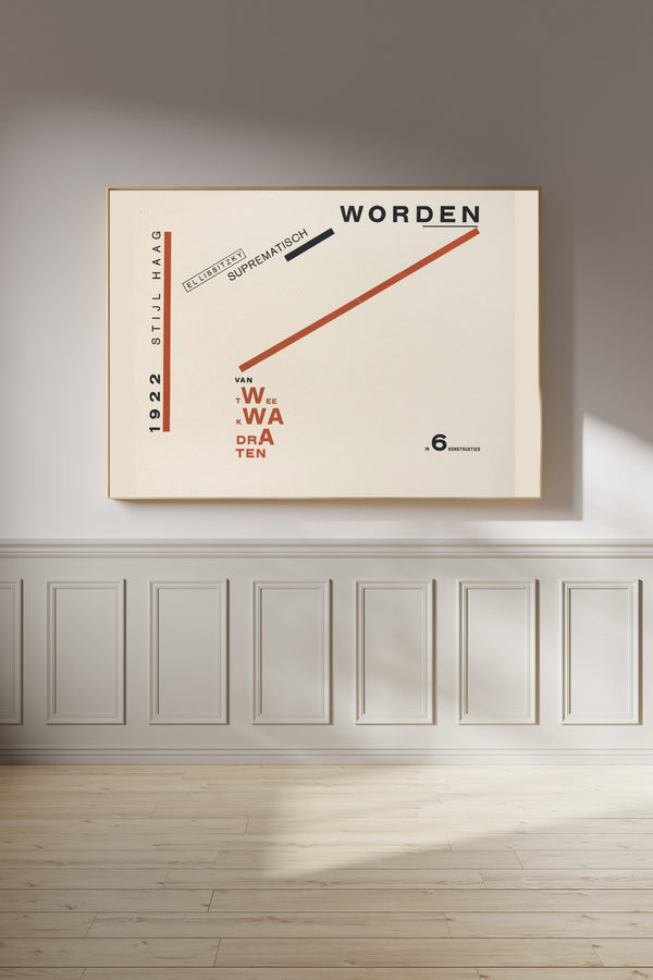 El Lissitzky — Of Two Squares: Title Page | Suprematist Art Print
